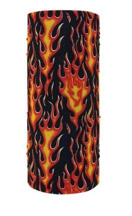 Zan Motley Tube Classic Flames Neck Warmer Bandana Buff 642608040059