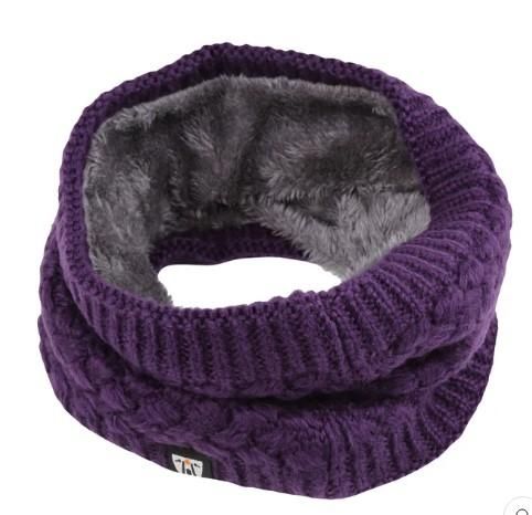 Motogirl Plush Neck Warmer - Purple  NECK WARMER PLUSH