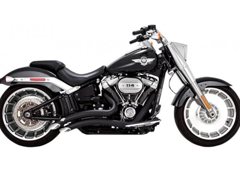 Vance and Hines Big Radius 2:2 Exhaust System Harley-Davidson Softail Black 46075