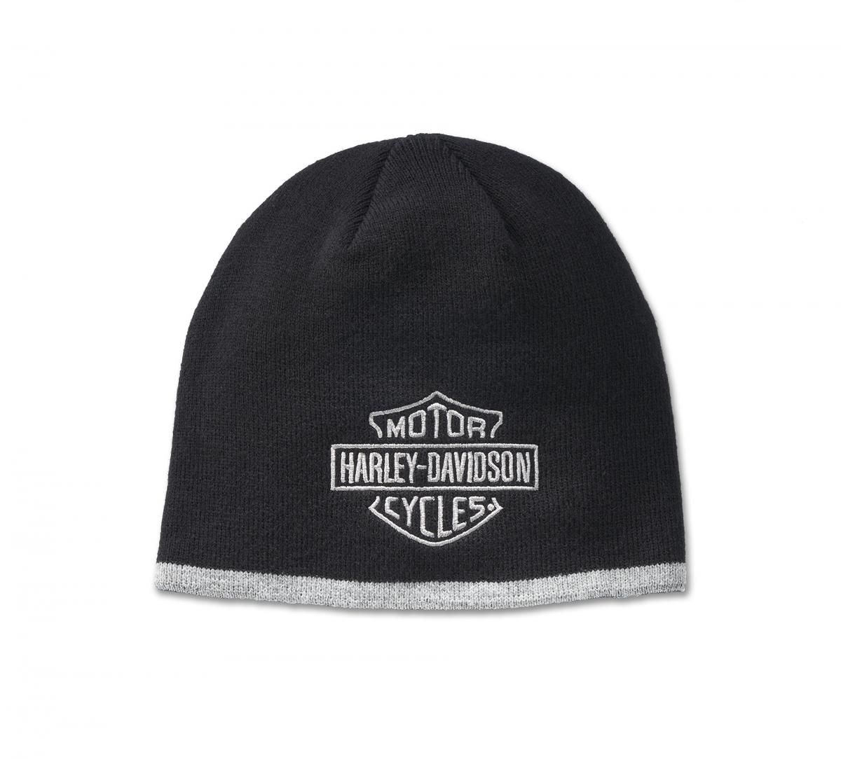 HARLEY-DAVIDSON Bar &amp; Shield Knit Beanie - Black Beauty 99408-24VM
