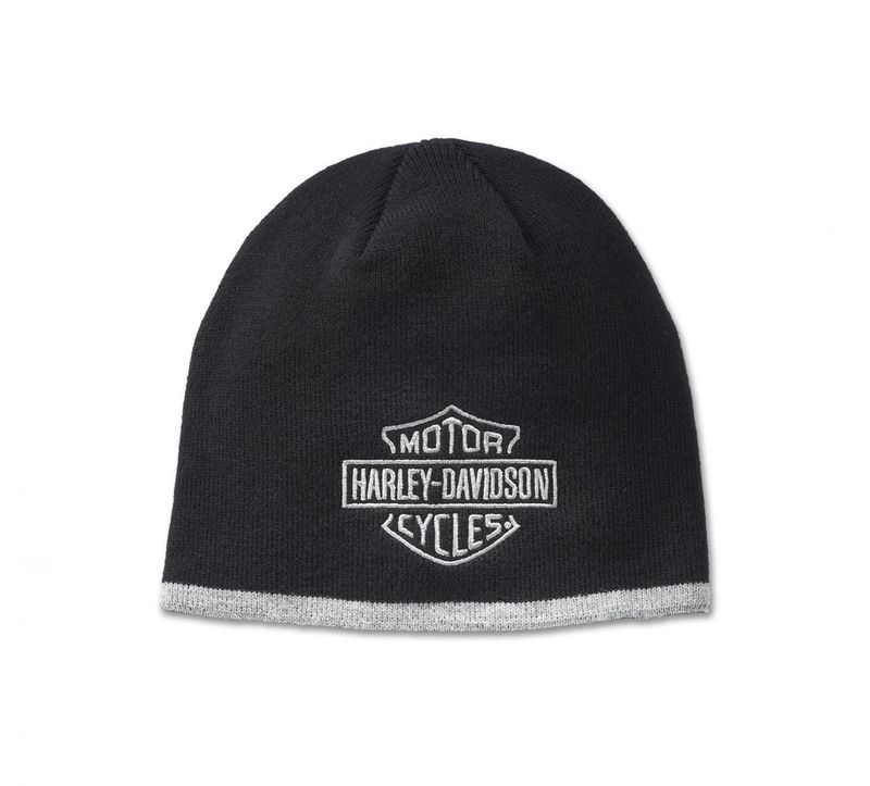 HARLEY-DAVIDSON Bar &amp; Shield Knit Beanie - Black Beauty 99408-24VM