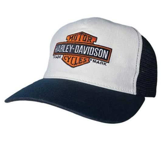 Harley-Davidson Men&#39;s Rural Bar &amp; Shield Snapback Colorblocked Mesh Trucker Hat 5029008203 