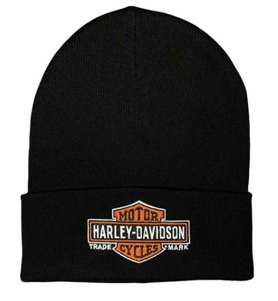 Harley-Davidson Men&#39;s Timeless Bar &amp; Shield Logo Embroidered  Beanie 5029007103