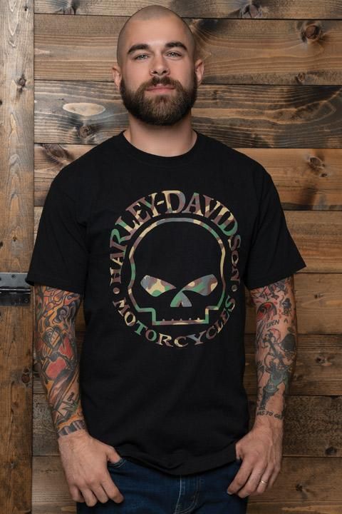 Harley-Davidson &#39;WG Camo&#39; Men&#39;s Dealer T-Shirt 4029149203