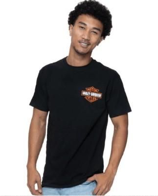 Harley-Davidson &#39;Bar and Shield Left Chest&#39; Black Men&#39;s Dealer T-Shirt 4029155104