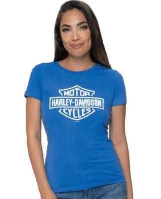 Harley-Davidson &#39;Blue Reign&#39; Women&#39;s Dealer T-Shirt 4029157103