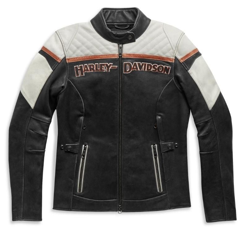 Harley-Davidson Women&#39;s H-D Triple Vent Miss Enthusiast II Leather Jacket 98008-21EW