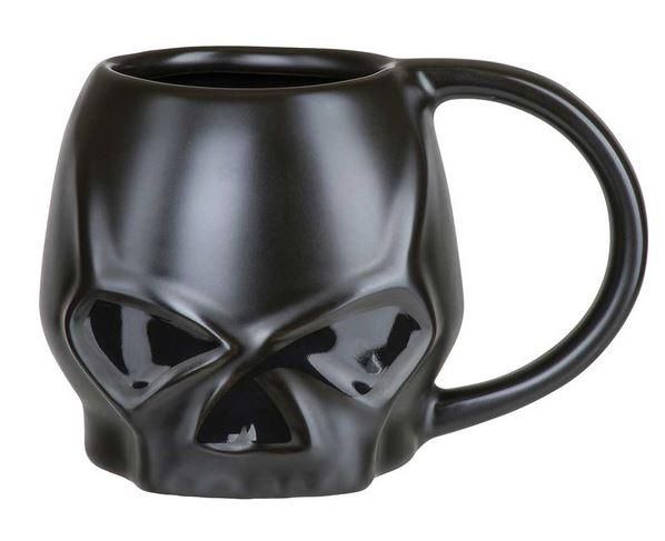 Harley-Davidson Core Sculpted Skull Coffee Mug, 14 oz. - Matte Black