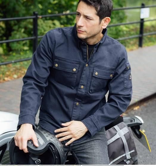Merlin Brody Single Layer Motorcycle Riding Shirt Navy - BRODY NAVY