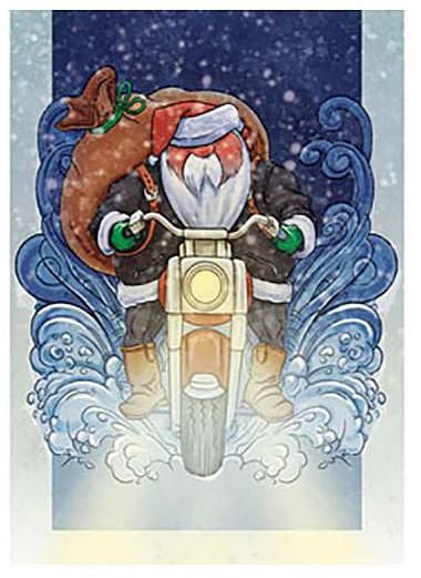 Harley-Davidson Joyride Christmas Greeting Card 661154200663