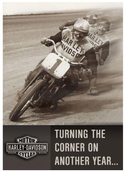 Harley-Davidson Turning The Corner Birthday Card 661154200779