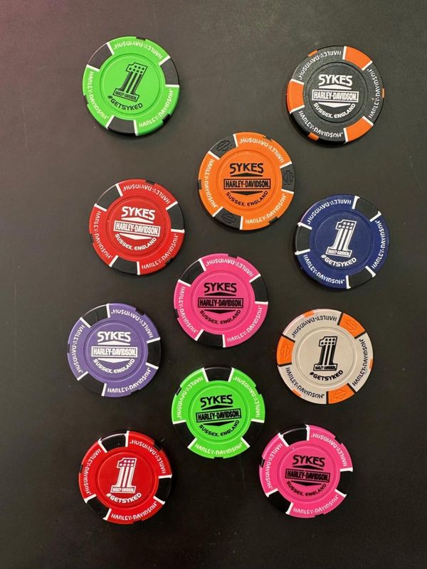 Sykes Harley-Davidson Poker Chips   POKER CHIP