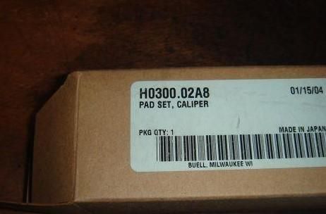 Buell XB front brake pad kit H0300.02A8