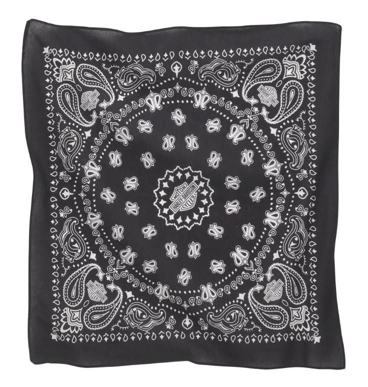 Harley-Davidson American Heritage Oversized Bandana - Black Beauty 97695-22VX