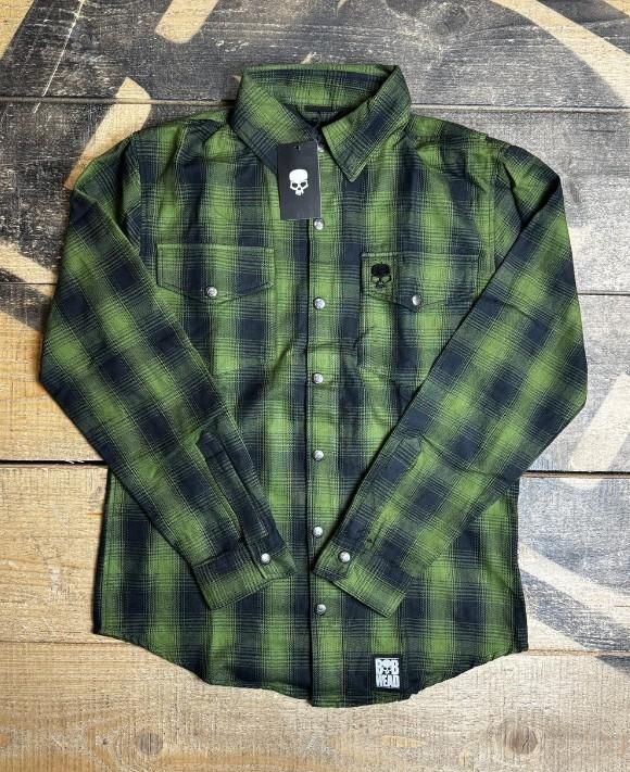 Bobhead Dragster Casual Green / Black Shirt      Dragster Shirt