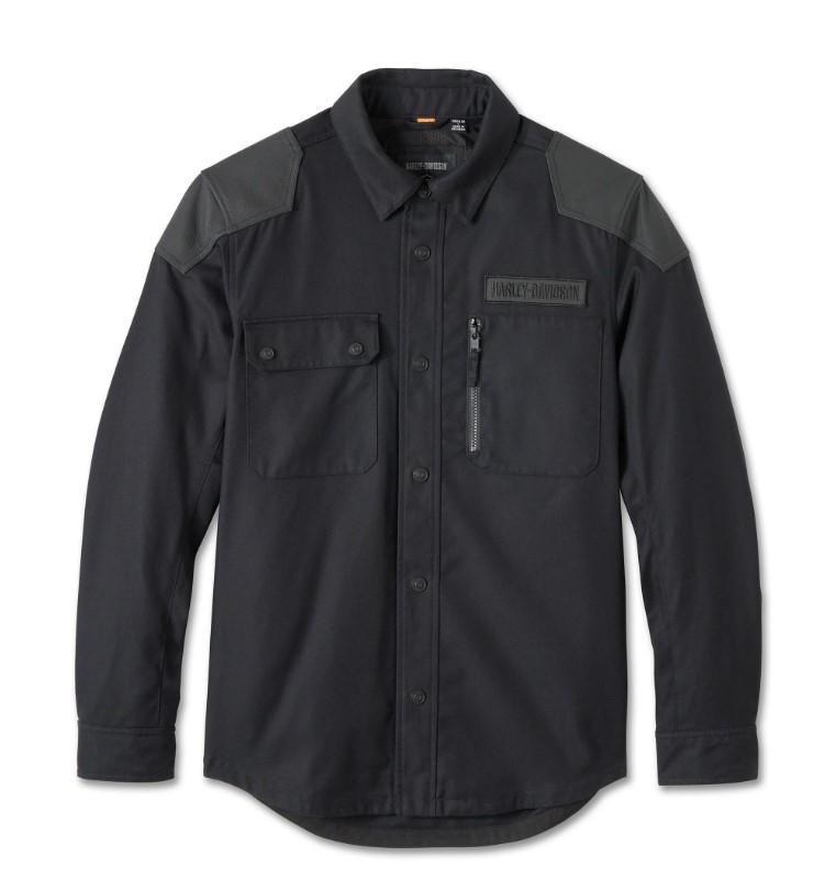 Harley-Davidson Men&#39;s Willie G Skull Graphic Operative 2.0 Riding Shirt Jacket 98102-25VM