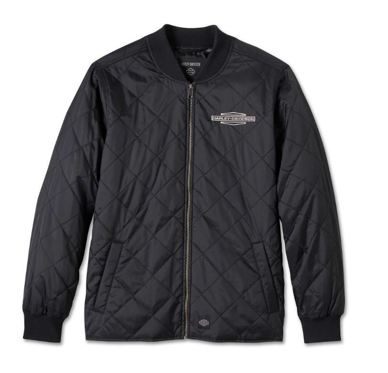 Harley-Davidson Mens Old English Stacked Bar Shield Jacket 97400-25VM