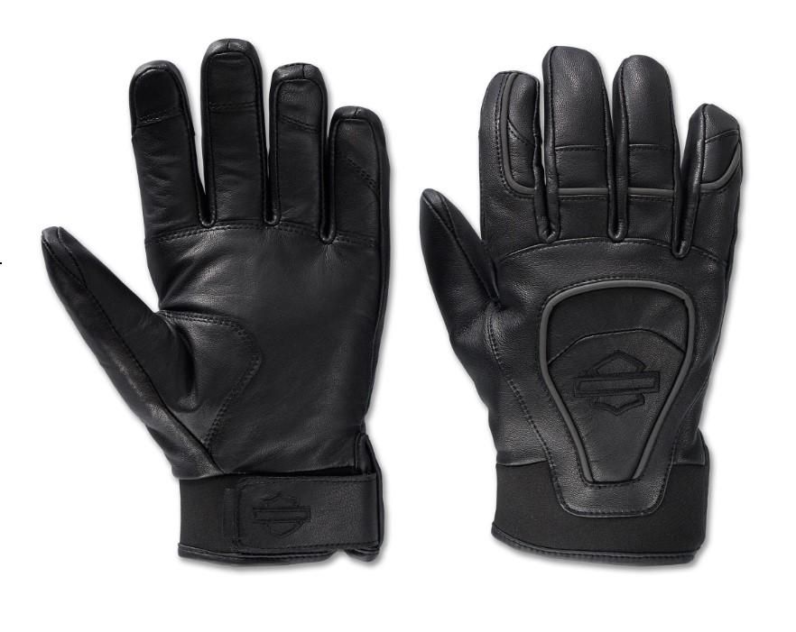 Harley-Davidson Men&#39;s Waterproof Ovation Leather Gloves 98106-24VM