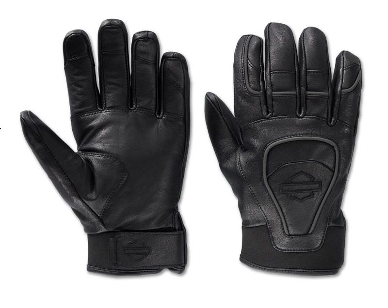 Harley-Davidson Men&#39;s Waterproof Ovation Leather Gloves 98106-24VM