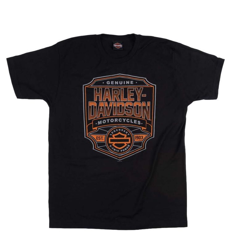 Harley-Davidson &#39;Accolades&#39; Black Men&#39;s Dealer T-Shirt 4029166204