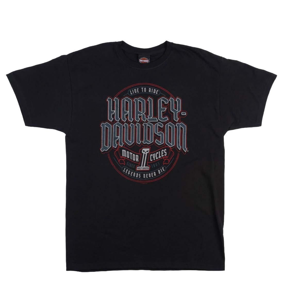Harley-Davidson &#39;Immortal&#39; Black Mens Dealer T-Shirt 4029166604