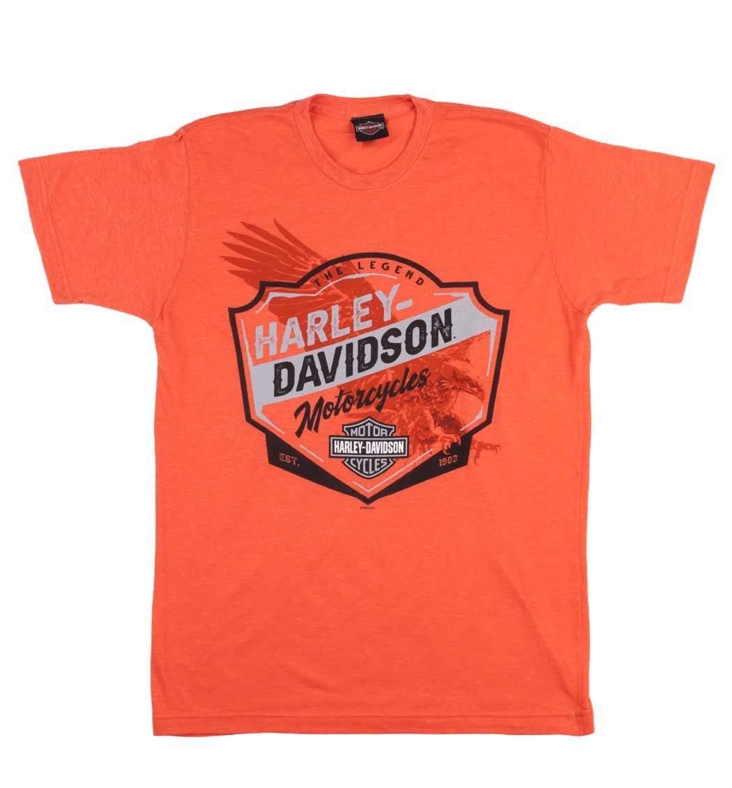 Harley-Davidson Flight Orange Mens Dealer T-Shirt 4029166004