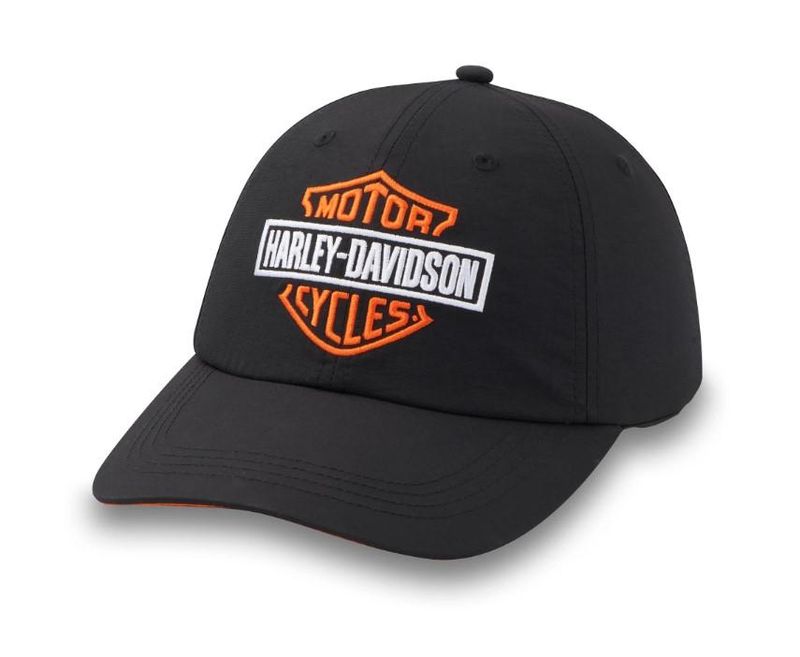 Harley-Davidson Womens 3 Stars Bar and Shield Cap - Black 97633-25VW