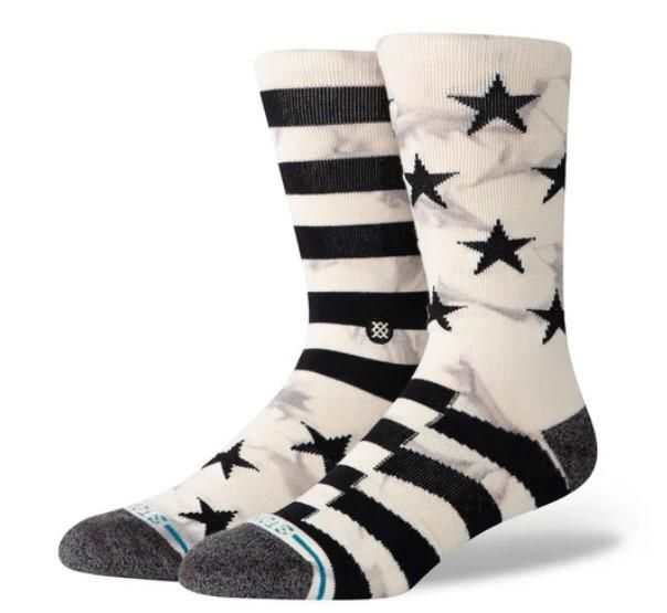 Stance Sidereal 2 Crew Socks - BLack / White 190107456074