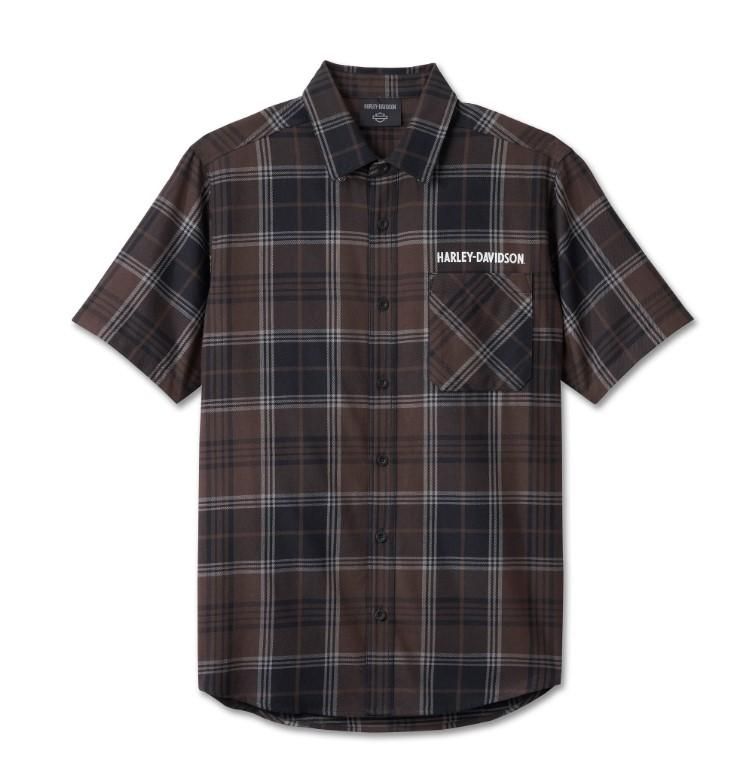 Harley-Davidson Cowboy Rider Short Sleeve Plaid Shirt 96146-25VM