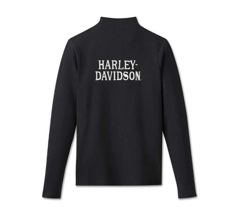 Harley-Davidson Womens Superstar Milwaukee Mockneck - Harley Black 96186-25VW