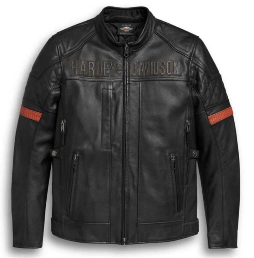 Harley-Davidson MEN'S VANOCKER WATERPROOF LEATHER JACKET 98000-20EM 