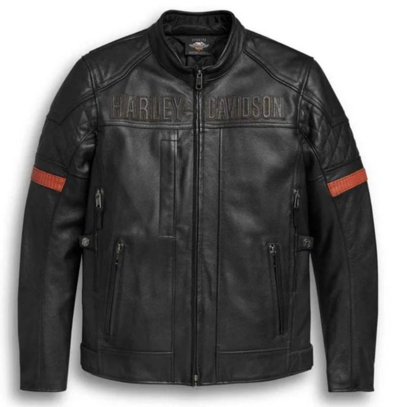 Harley-Davidson MEN'S VANOCKER WATERPROOF LEATHER JACKET 98000-20EM 