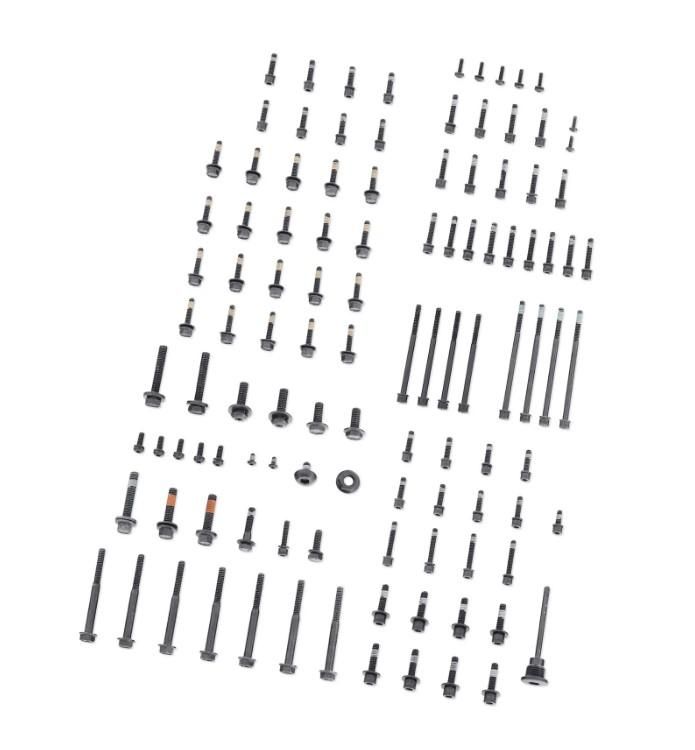 Harley-Davidson Full Engine Hardware Kit - Black - 12600256