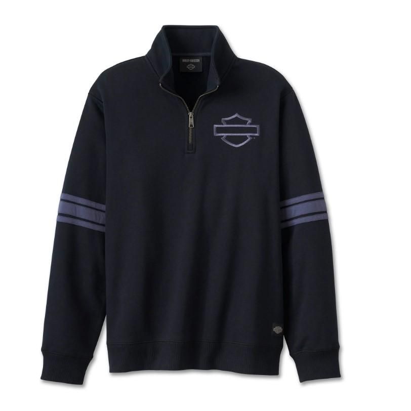 harley-Davidson Bar &amp; Shield 1/4 Zip Fleece - Harley Black 96100-25VM
