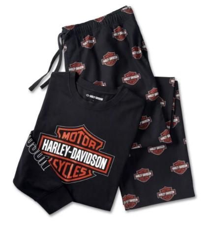 Harley-Davidson Mens Bar Shield Long Sleeve Pajama Set 96115-25VM