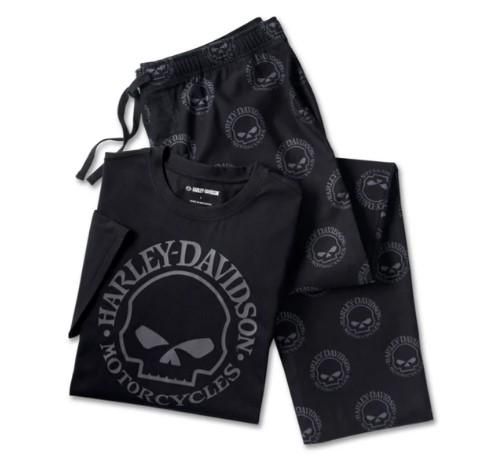 Harley-Davidson Mens Willie G Skull Short Sleeve Pajama Set  96116-25VM