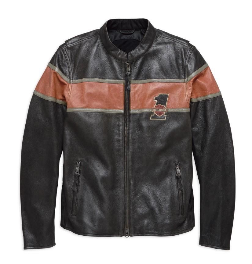 Harley-Davidson Men&#39;s Victory Lane CE-Certified Leather Jacket 98027-18EM