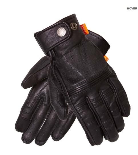 Merlin LEIGH Motorcycle Riding Leather Gloves - Black