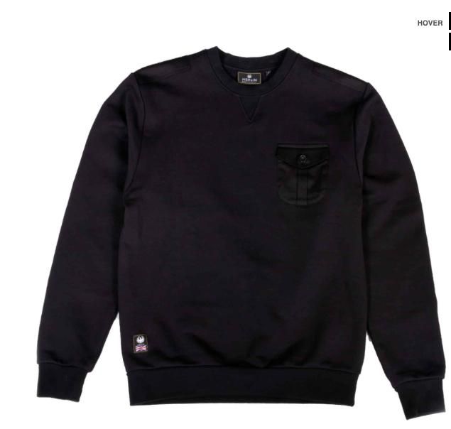 Merlin HAGLEY Utility Sweatshirt Black 