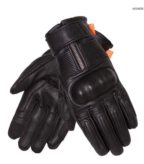 Merlin GLORY Motorcycle Riding Leather Gloves - Black