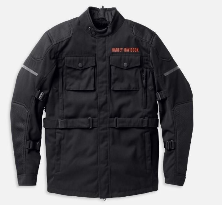 Harley-Davidson MEN&#39;S QUEST TRIPLE VENT SYSTEM RIDING JACKET 98127-22EM