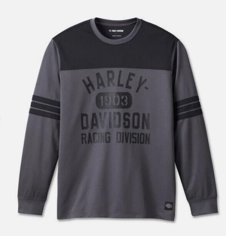 Harley-Davidson MEN&#39;S RACING JERSEY - BLACKENED PEARL 96544-23VM