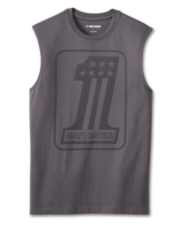 Harley-Davidson Men&#39;s #1 Blowout Tee - Blackened Pearl 96804-23VM