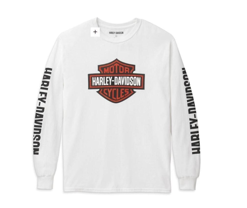 Harley-Davidson Men&#39;s BAR And SHIELD Logo Long Sleeve Tee 99139-22VM