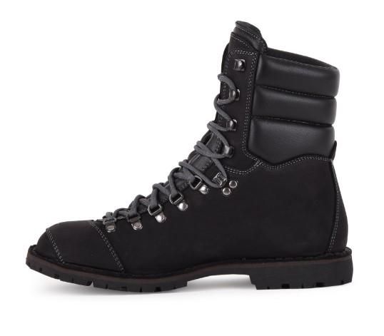 Biker Boot by Magellan Mulloy Adventure High Black / Grey Stitching Venture HI