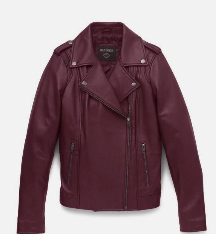 Harley-Davidson WOMEN&#39;S LISBON DEBOSSED LEATHER JACKET 97021-22VW