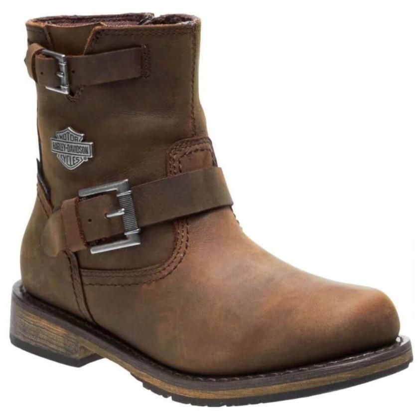 HARLEY-DAVIDSON WOMEN&#39;S KOMMER WATERPROOF LEATHER BOOTS D86128