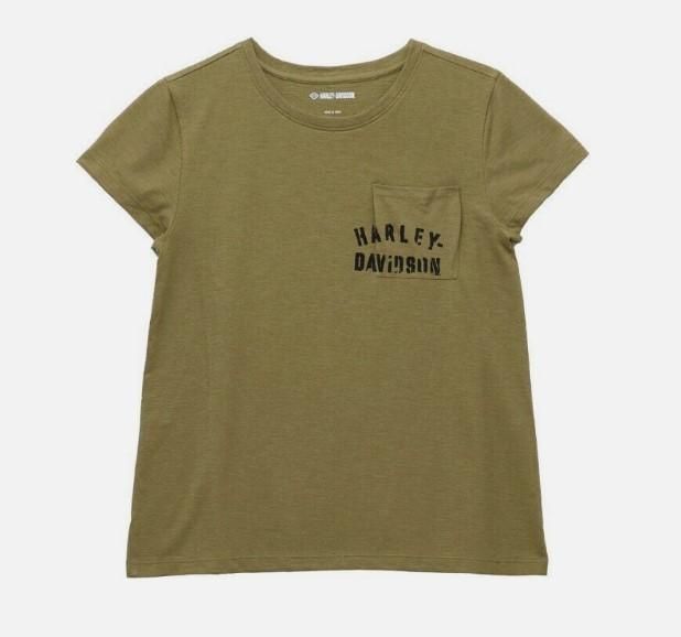 Harley-Davidson WOMEN&#39;S TOUR OF DUTY POCKET TEE  96450-22VW