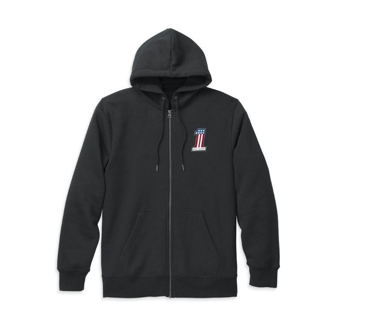 Harley-Davidson  Men&#39;s #1 Race Graphic Zip Front Hoodie 99120-22VM 