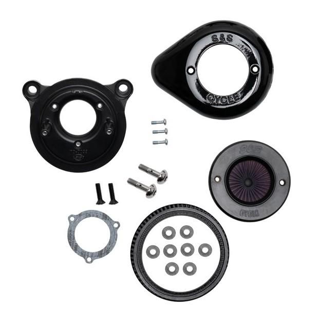 S and S Air Stinger Stealth Air Cleaner Kit Teardrop Black MS923182